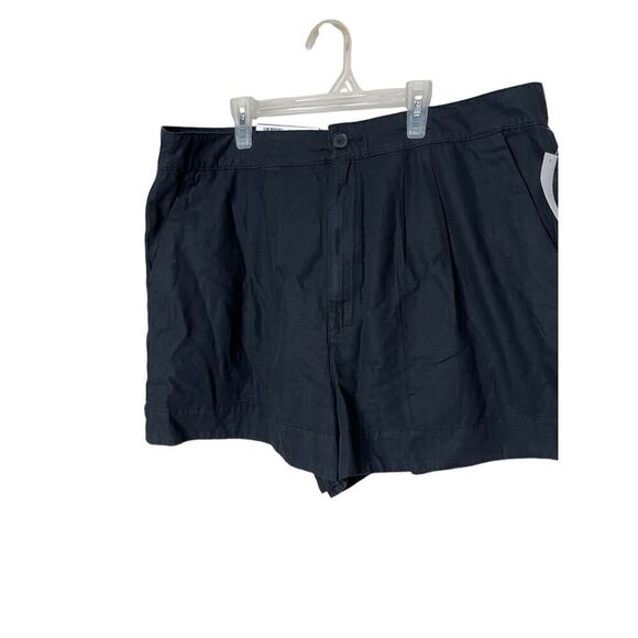 Joie Ladies High Rise Black Linen Blend Pleated Shorts Size XL NWT - Picture 3 of 8